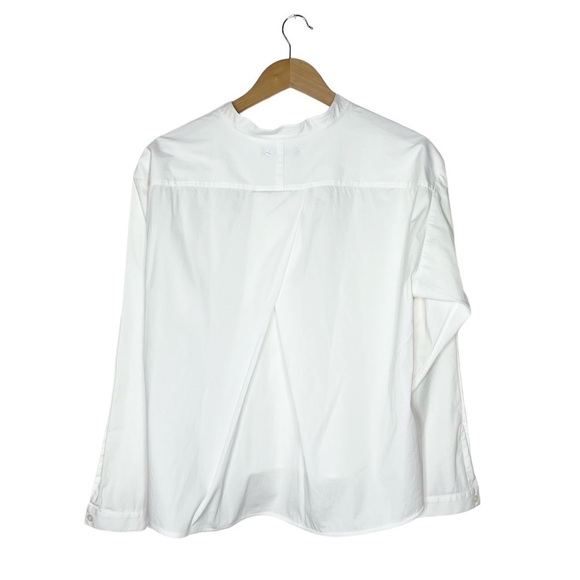 Lafayette 148 White Poplin Button Up Shirt - Picture 2 of 6